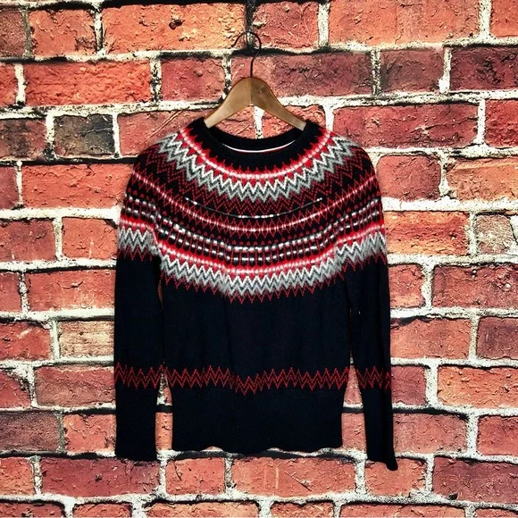 Tommy Hilfiger embellished fair isle sweater - Picture 2 of 7